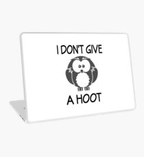 I Don't Give A Hoot Laptop Skin