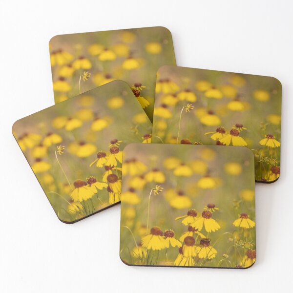 Item preview, Yellow Brown Bitterweed Wildflowers in Spring designed and sold by Chee Sim.