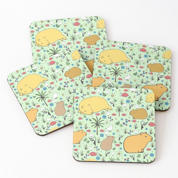 Item preview, Capybaras in Green designed and sold by Nemki.