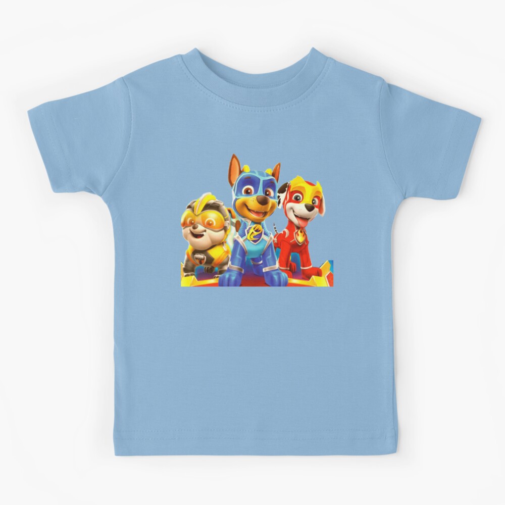 Paw Patrol Mighty Pups characters Kids T-Shirt