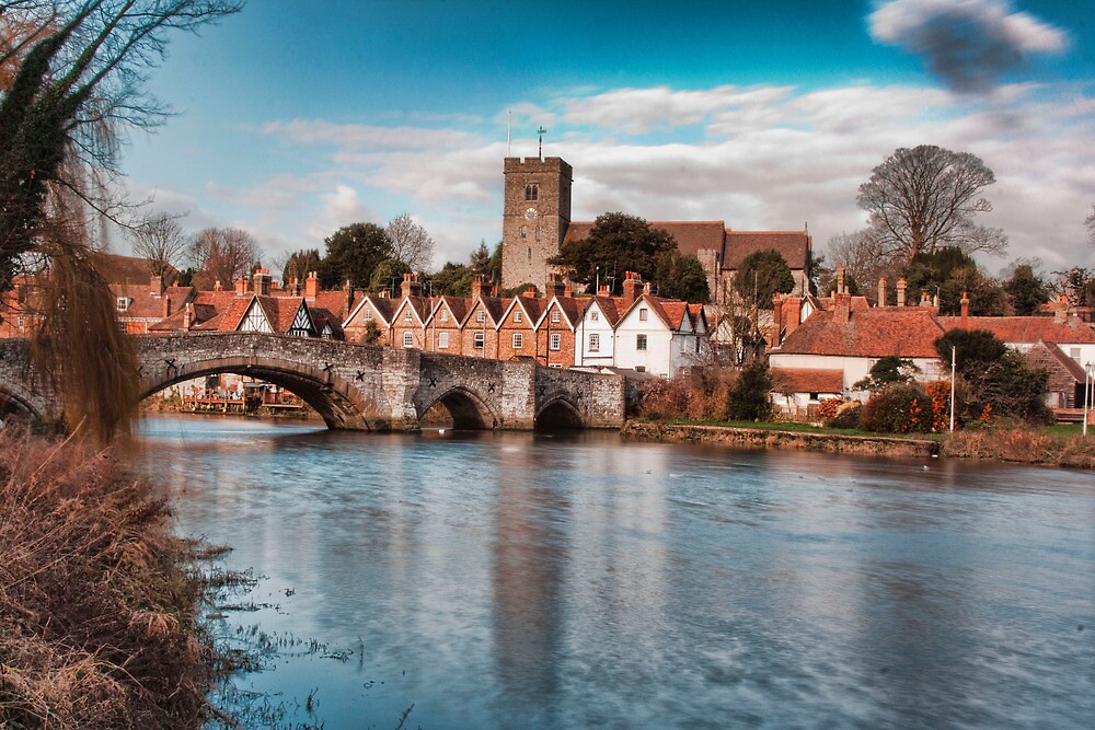 "Aylesford Village at High Tide" by Dave Godden Redbubble