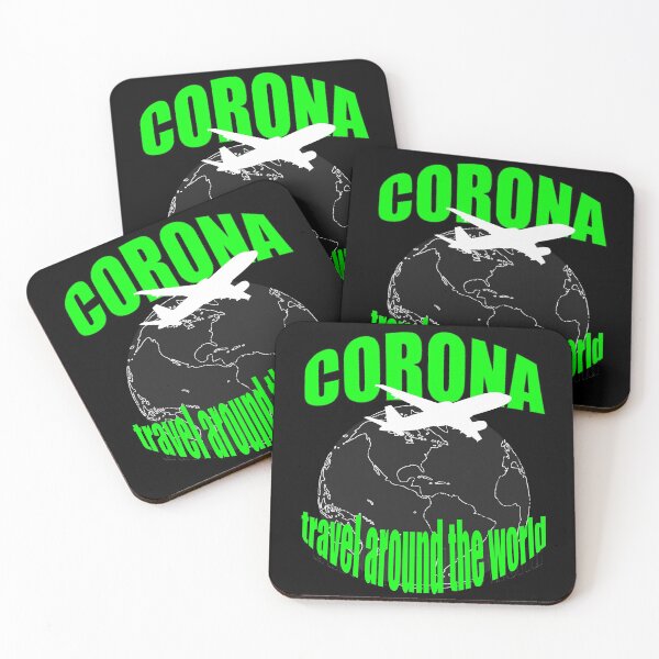 Item preview, Corona trip around the world neon colors designed and sold by MyREDBlack.