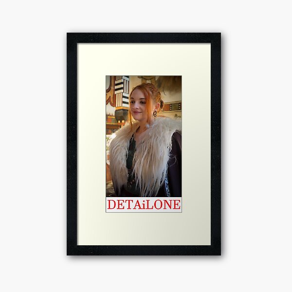 Potrait made by Blunder for Detailone. Framed Art Print