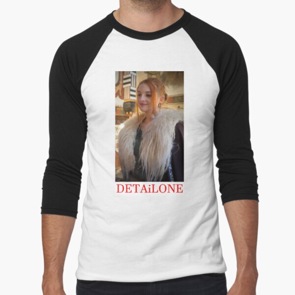 Potrait made by Blunder for Detailone. Baseball ¾ Sleeve T-Shirt