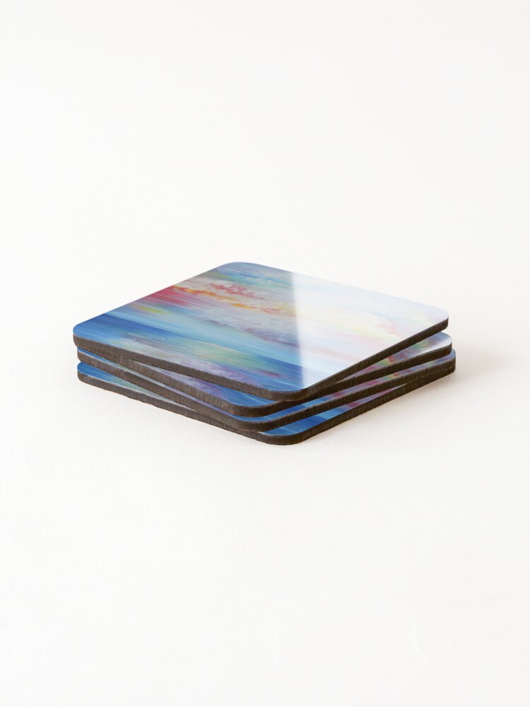 Thumbnail 4 of 5, Coasters (Set of 4), Cloudscape designed and sold by SVaskoCo.
