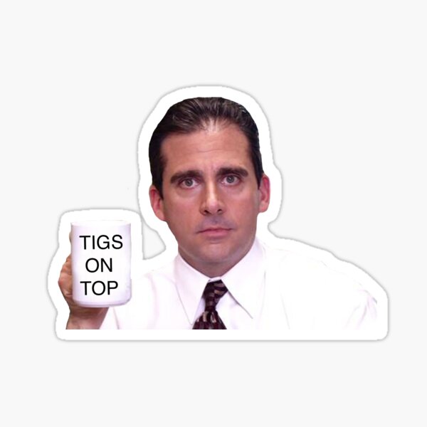 Item preview, Tigs on Top Michael Scott designed and sold by emilees.