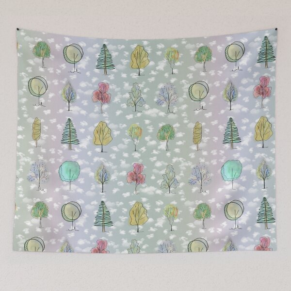 Item preview, Tree sketches pattern designed and sold by MelanieNad.