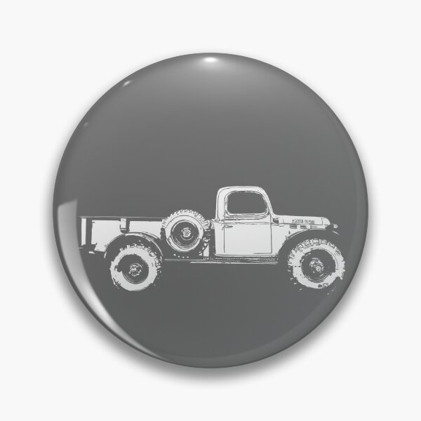Item preview, 1948 Powerwagon - stylized white on dark background designed and sold by mal-photography.
