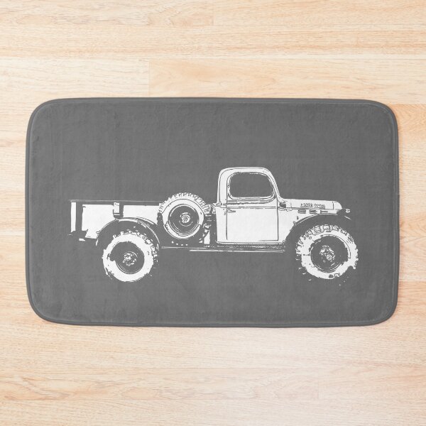 Item preview, 1948 Powerwagon - stylized white on dark background designed and sold by mal-photography.
