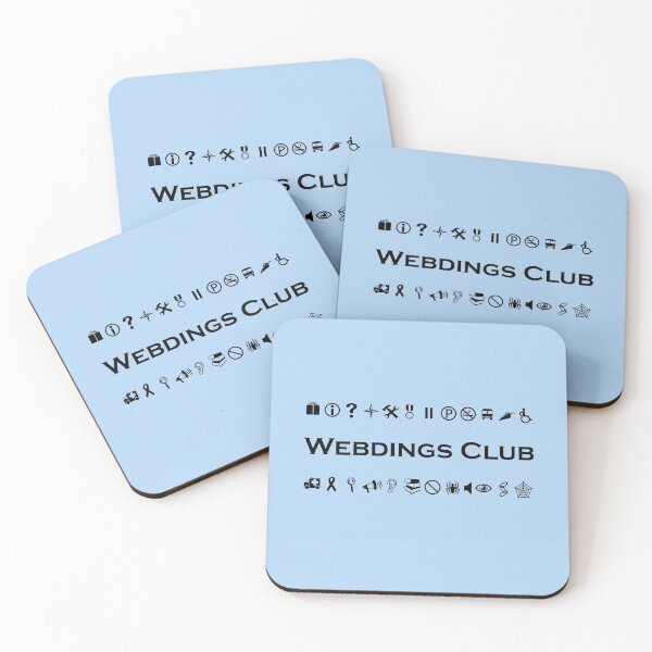Item preview, Webdings Club Symbols for Computer Geeks Monotone designed and sold by TinyStarAmerica.