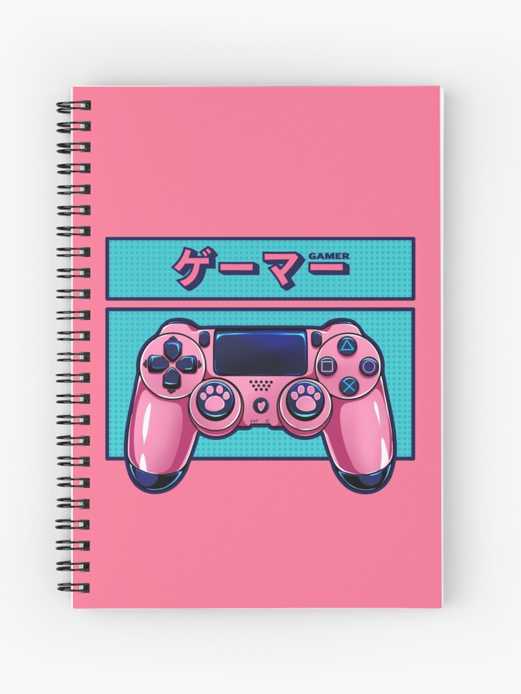 Cuaderno de espiral «El lindo controlador rosa con patas de gato para las  chicas gamer» de AnGoArt | Redbubble
