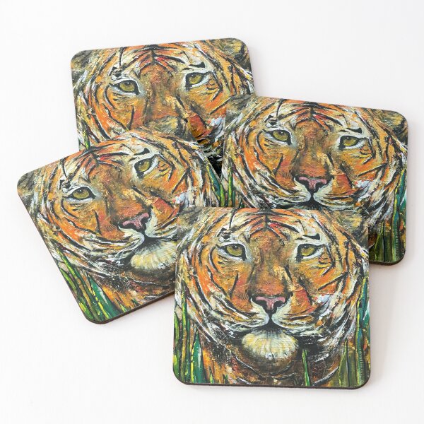 Item preview, Original Textured Tiger designed and sold by AmyTwisdaleArt.