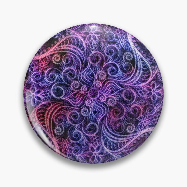 Item preview, Purple Fractal Mandala designed and sold by Vikingstaad.