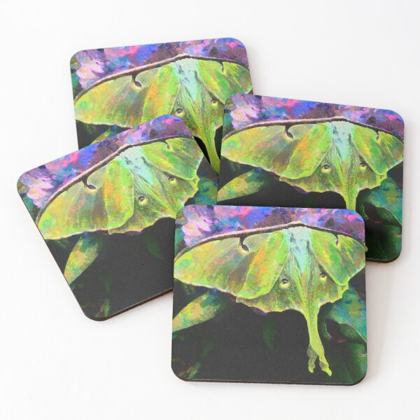 Item preview, Painted Lady Luna Moth - Bright Colorful Butterfly  designed and sold by JanineRileyArt.