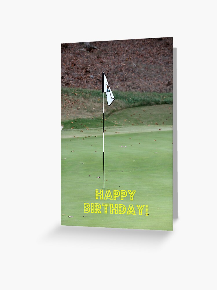 Carte De Vœux Golfeur Joyeux Anniversaire Par Debbiechayes Redbubble