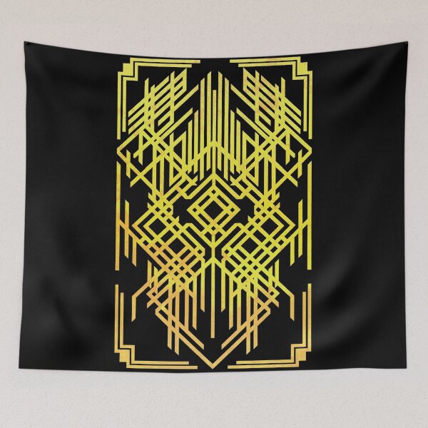 Item preview, Art Deco Old Gold Wicker pattern designed and sold by Kiboune.