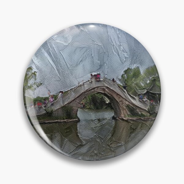 Item preview, Chinese Bridge Oil Painting designed and sold by Vikingstaad.