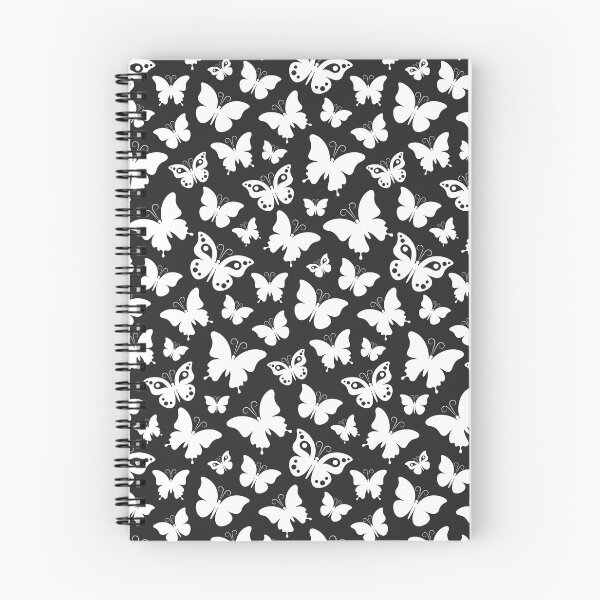 Item preview, Patrón de mariposas bastante blancas sobre un fondo negro designed and sold by Deviser.