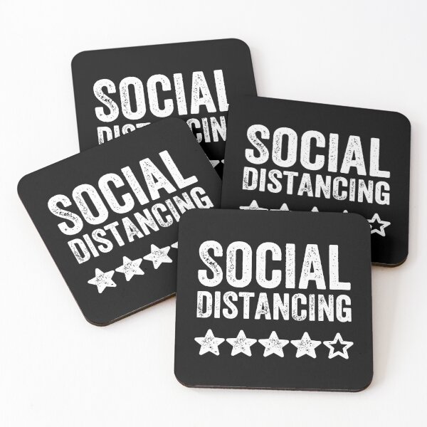 Item preview, Social Distancing 4 stars TShirt designed and sold by lxmag.