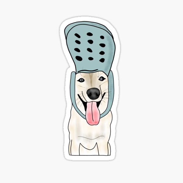 croc dog | Sticker