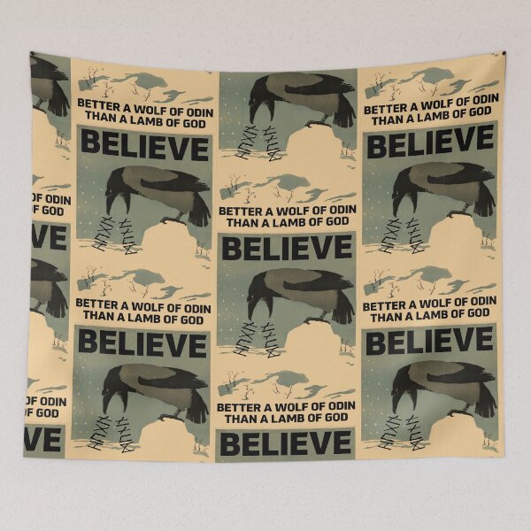 Item preview, Believe in Odin - Hugin and Munin designed and sold by MandWthings.
