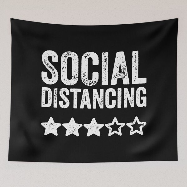Item preview, Social Distancing 3 stars TShirt designed and sold by lxmag.