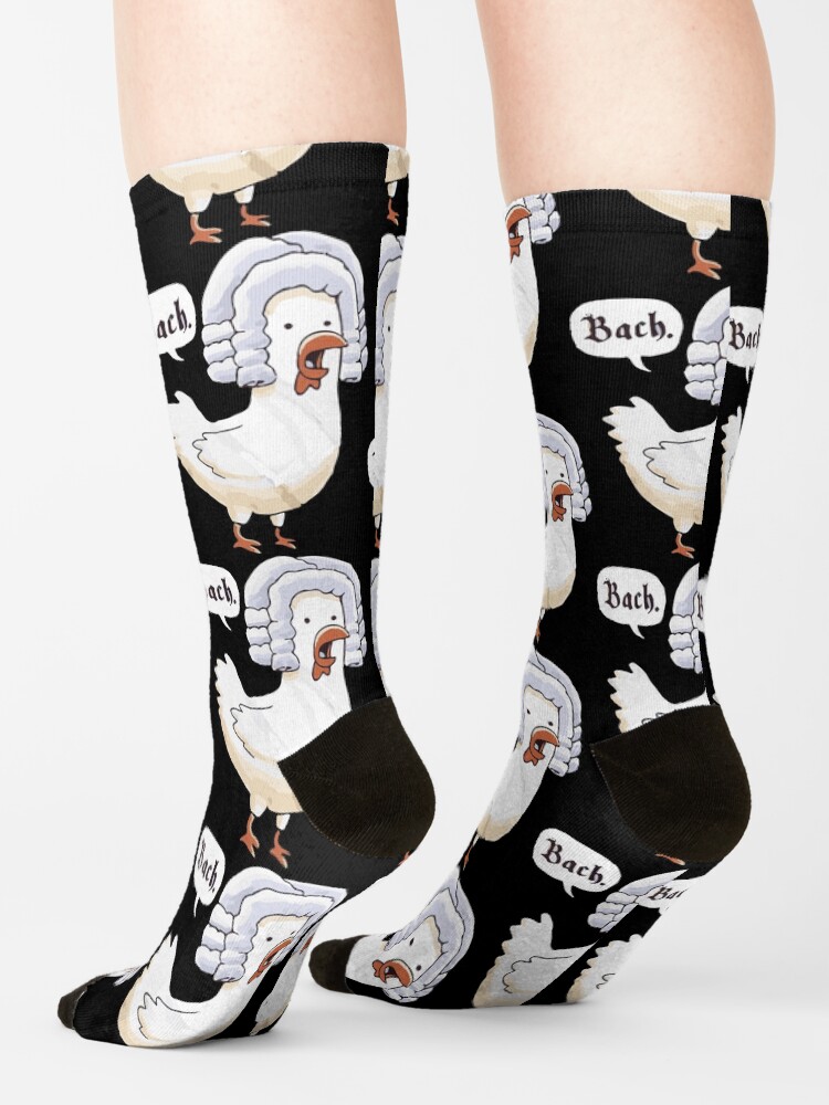 Alternate view of Bach Funny Graphic Slim Fit T Shirt Socks