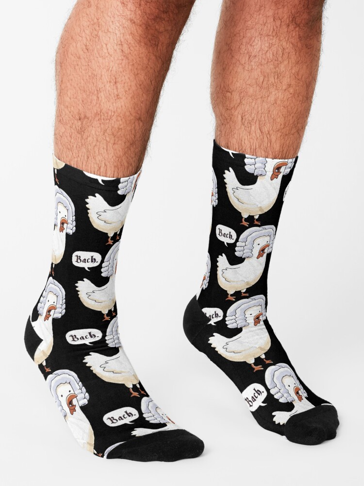 Alternate view of Bach Funny Graphic Slim Fit T Shirt  Socks