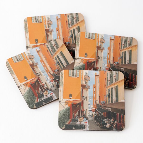 Villefranche Sur Mer, France- Photo Coasters (Set of 4)