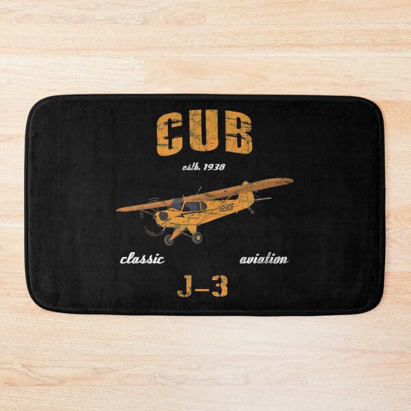 Item preview, Piper J-3 Cub Classic Aviation Vintage 1938 Pilot designed and sold by RealPilotDesign.