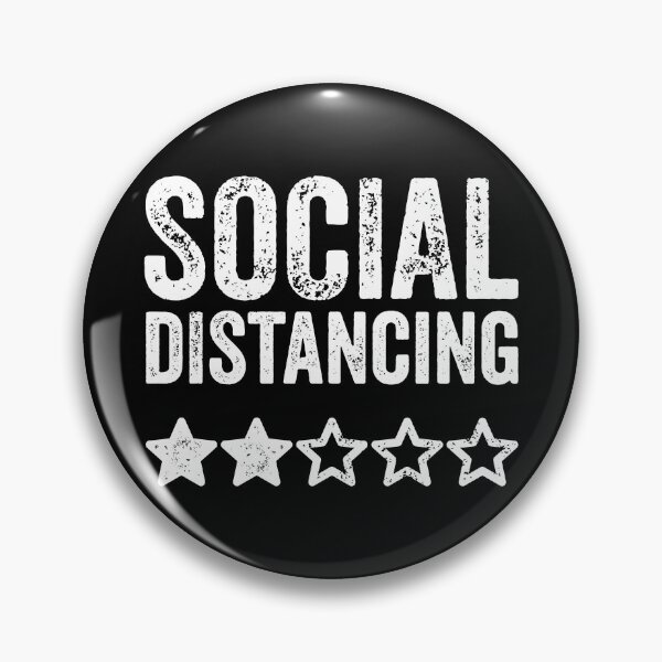 Item preview, Social Distancing 2 stars TShirt designed and sold by lxmag.