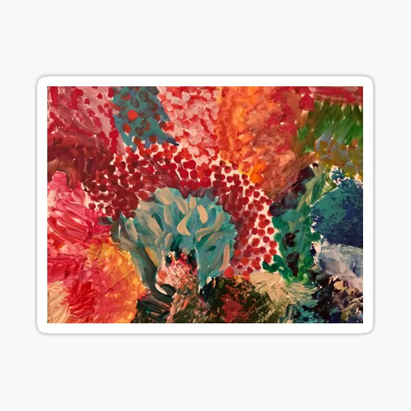 Speckled attractive peacock Sticker