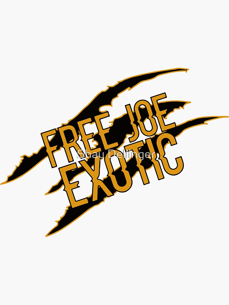 "Free Joe Exotic" Sticker by shaydddesigns Redbubble