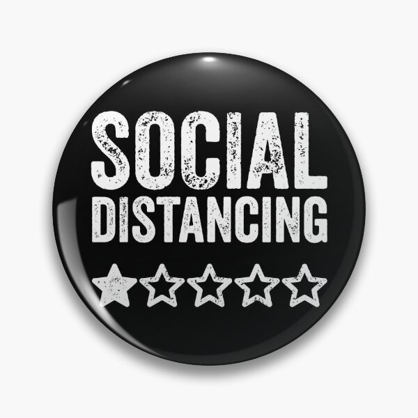 Item preview, Social Distancing 1 star TShirt designed and sold by lxmag.