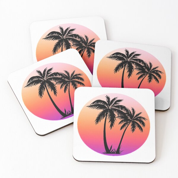 Item preview, Sunset palms designed and sold by kathleenkwiat.