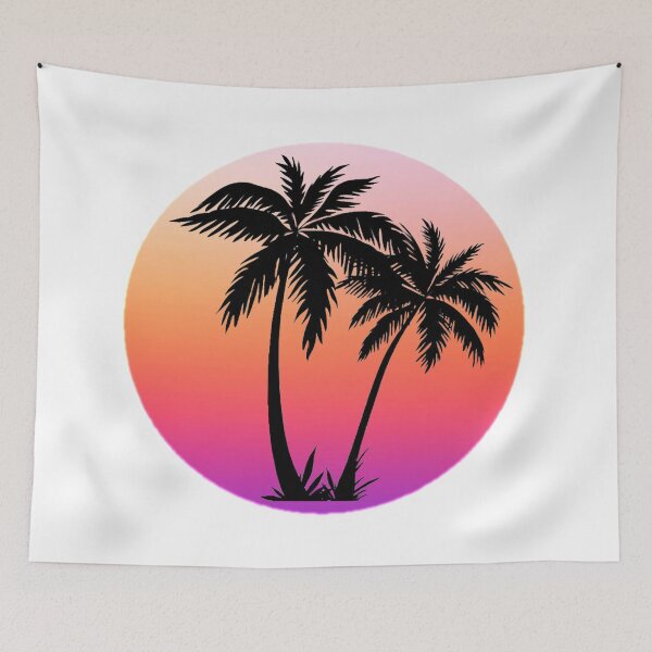 Item preview, Sunset palms designed and sold by kathleenkwiat.