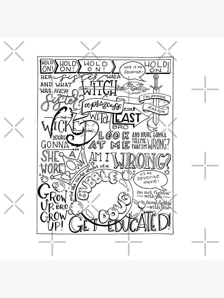 The Wicked Witch of the East Bro Hand Lettered by catlashley