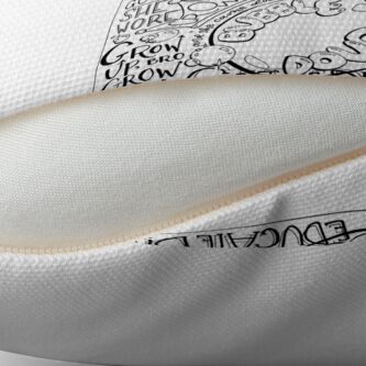 Alternate view of The Wicked Witch of the East Bro Hand Lettered Floor Pillow