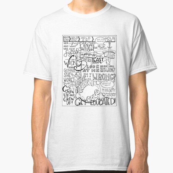 The Wicked Witch of the East Bro Hand Lettered Classic T-Shirt