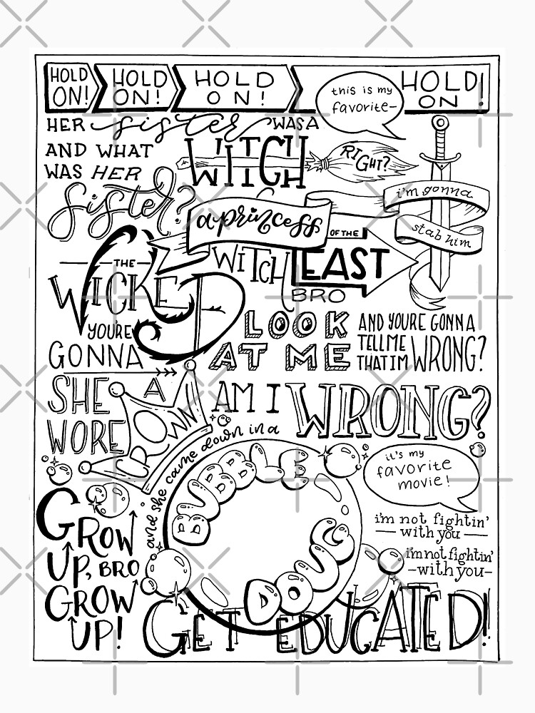 The Wicked Witch of the East Bro Hand Lettered by catlashley