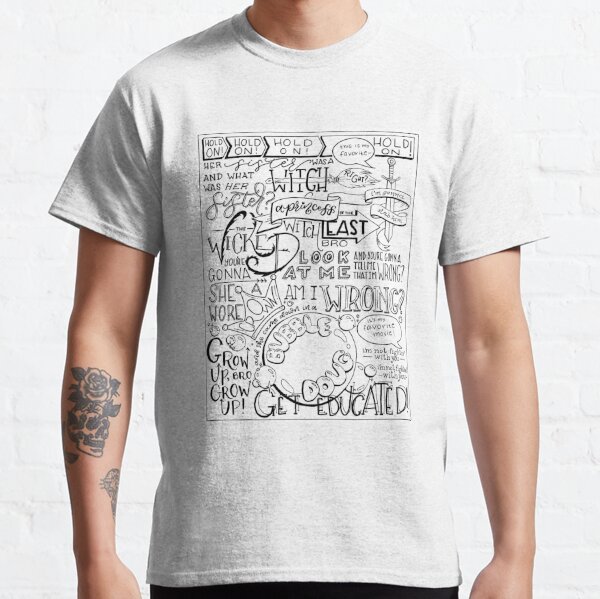 The Wicked Witch of the East Bro Hand Lettered Classic T-Shirt