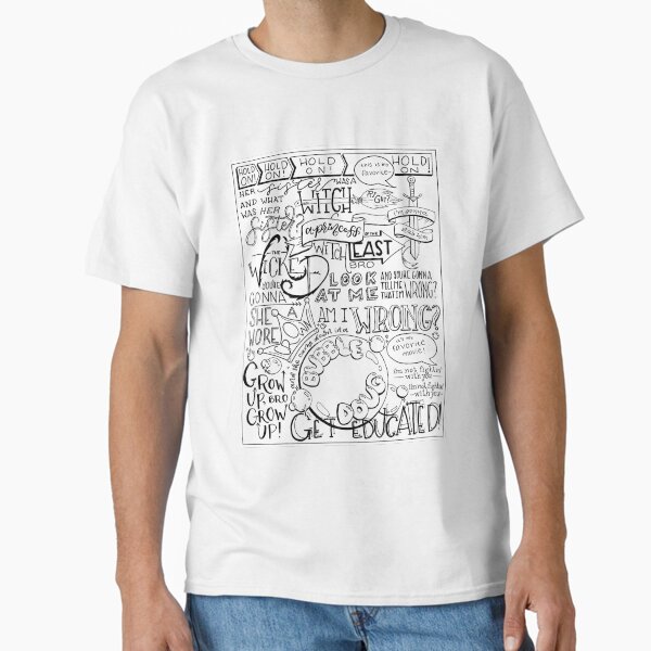 Item preview, The Wicked Witch of the East Bro Hand Lettered designed and sold by catlashley.