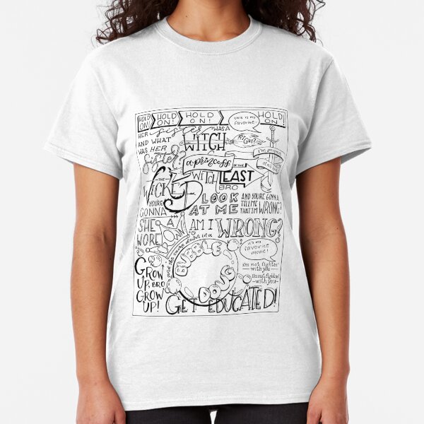 The Wicked Witch of the East Bro Hand Lettered Classic T-Shirt