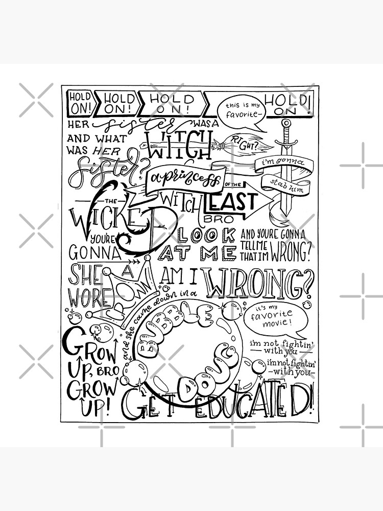 The Wicked Witch of the East Bro Hand Lettered by catlashley