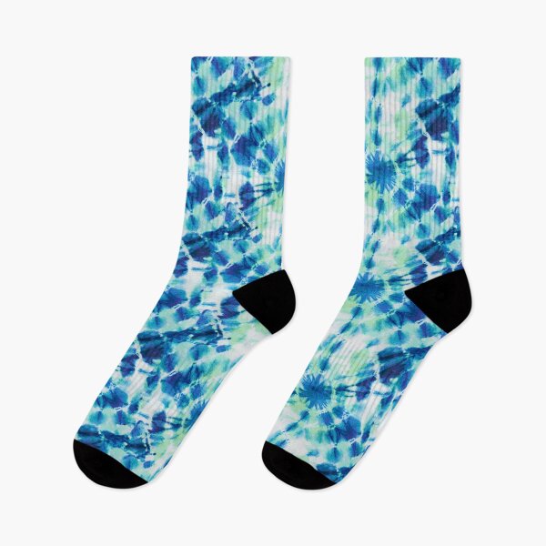 Item preview, Ink Splat Indigo and Green Tie Dye pattern designed and sold by creativinchi.