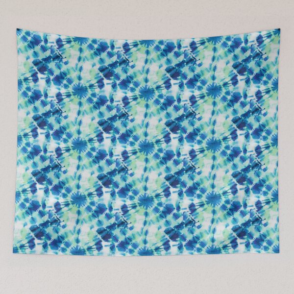 Item preview, Ink Splat Indigo and Green Tie Dye pattern designed and sold by creativinchi.