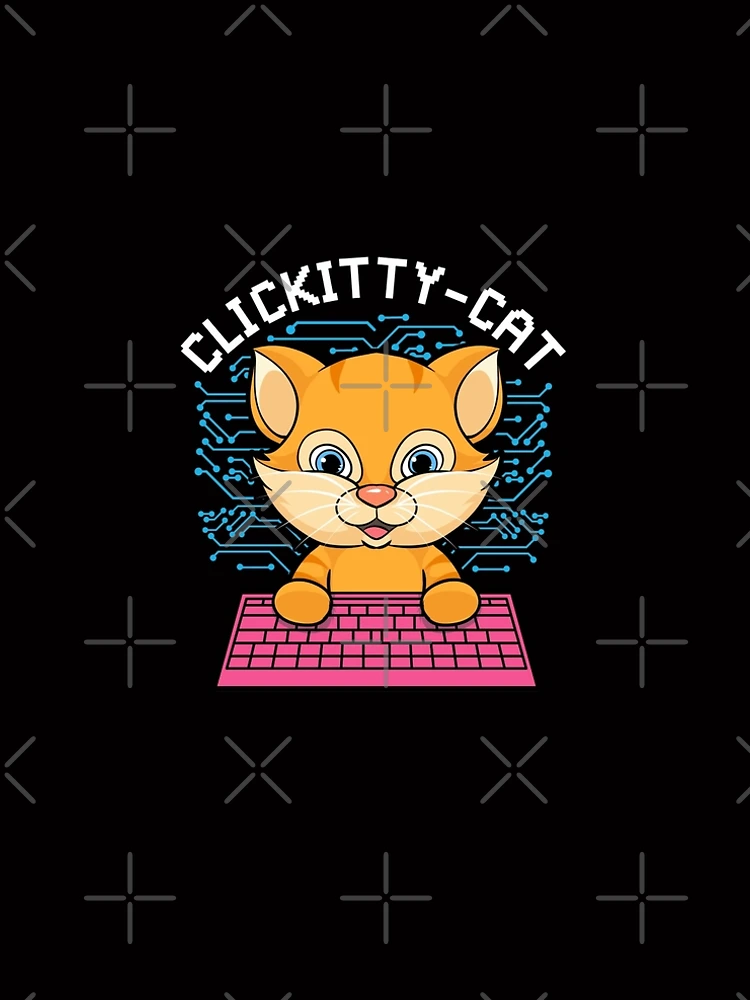 Thumbnail 5 of 5, A-Line Dress, Clickitty Cat Coder Code Computer Programmer designed and sold by frittata.