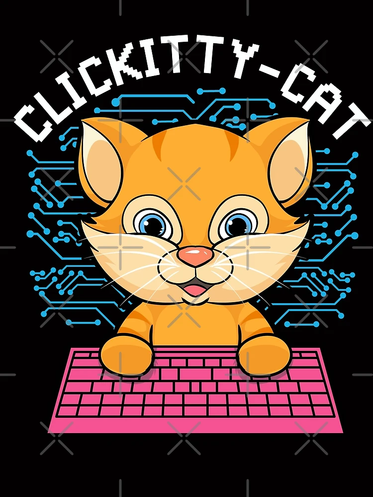 Thumbnail 3 von 3, Tuch, Clickitty Cat Coder Code Computerprogrammierer designt und verkauft von frittata.