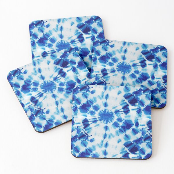 Item preview, Ink Splat Indigo Tie Dye Pattern designed and sold by creativinchi.