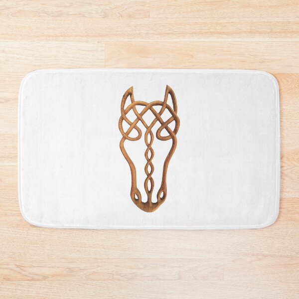 Item preview, Celtic Knot Horse Wood Carving|Epona Celtic Horse Goddess Symbol designed and sold by SignsOfSpirit.